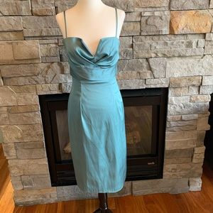 Light Blue Grey Cocktail Dress